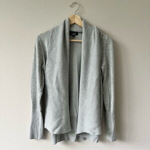 Light Gray Shawl Collar Cardigan